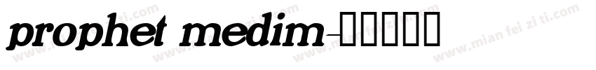 prophet medim字体转换